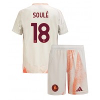 Stroje piłkarskie AS Roma Matias Soule #18 Koszulka Wyjazdowej dla dzieci 2024-25 Krótki Rękaw (+ szorty)